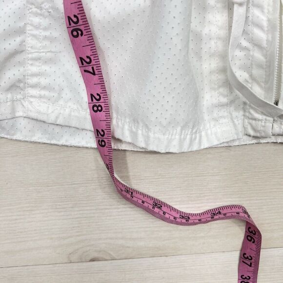 Cabi Jacket Womens L White Lightweight Pockets Active Zip Up Gorpcore Vented - Picture 9 of 12